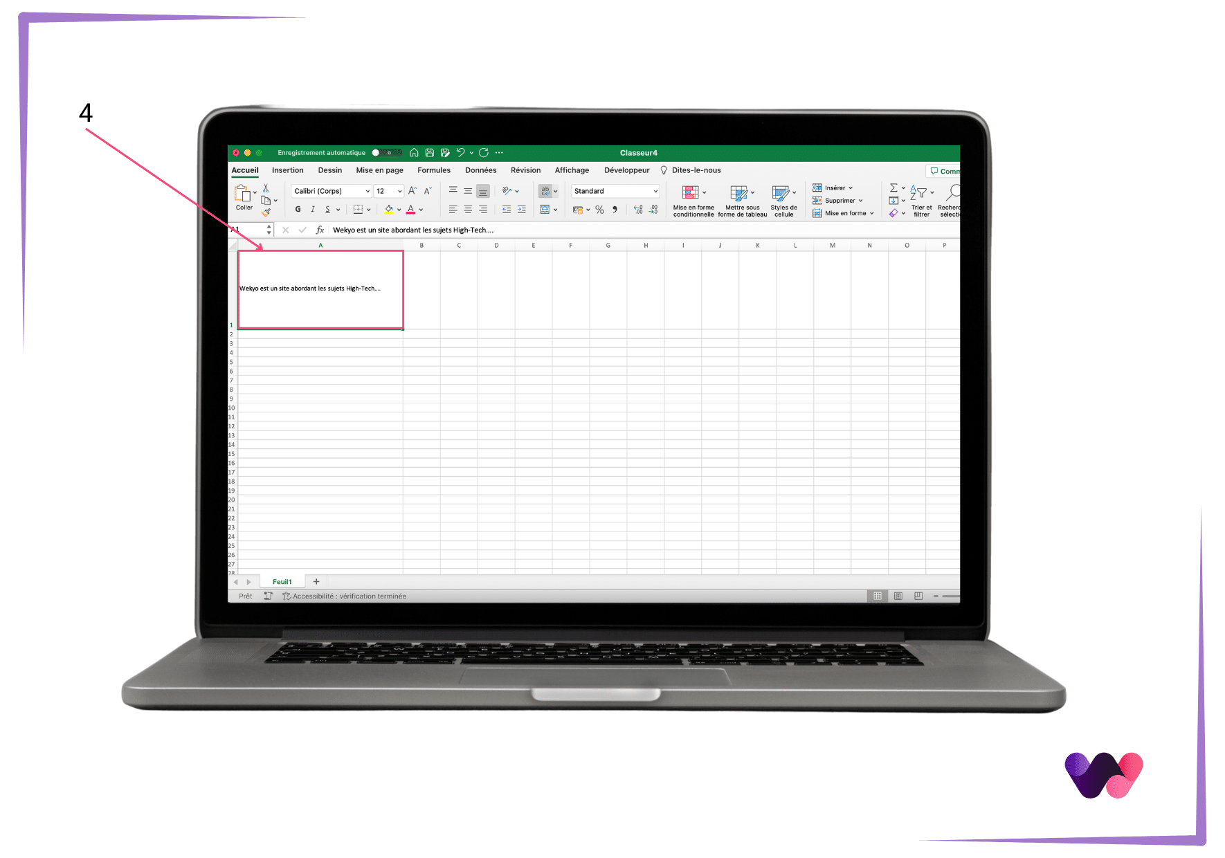 Modifier format cellule Excel
