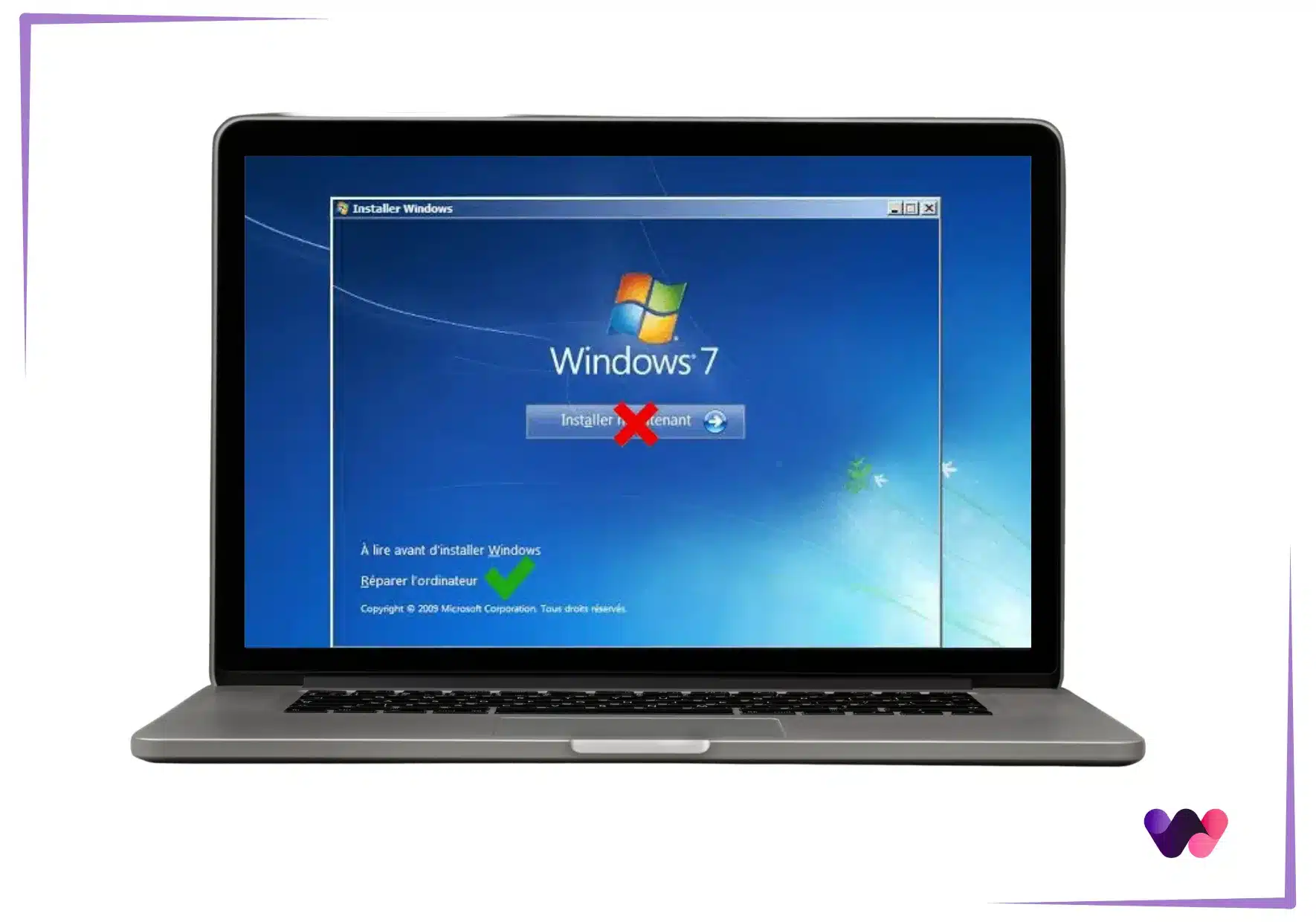 réparer Windows 7