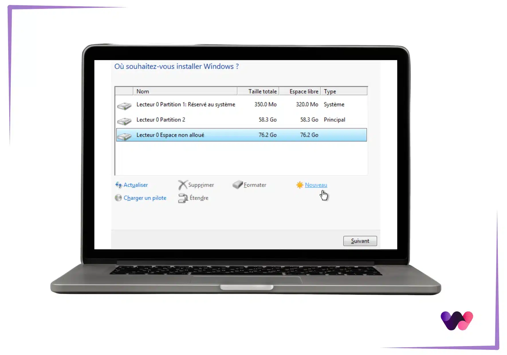 Installer Windows 8
