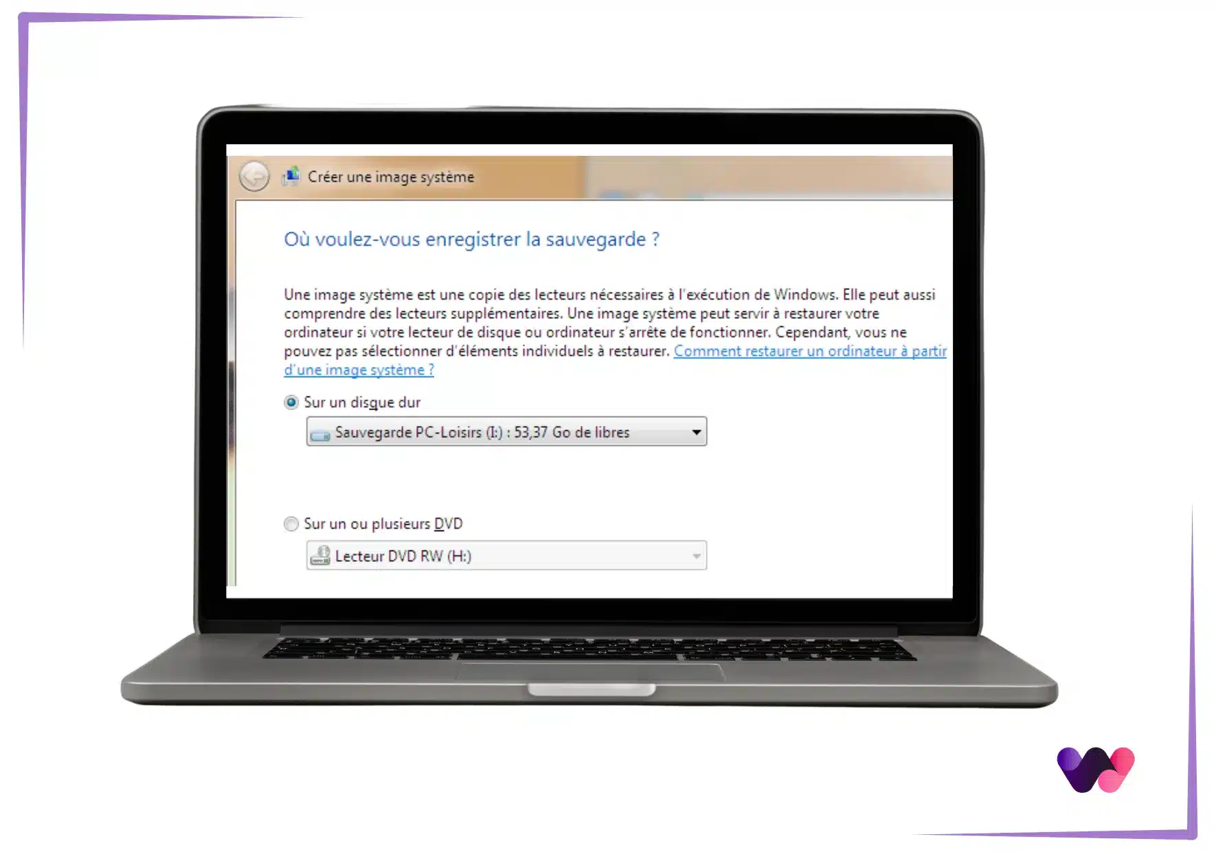 disque dur sous Windows 7