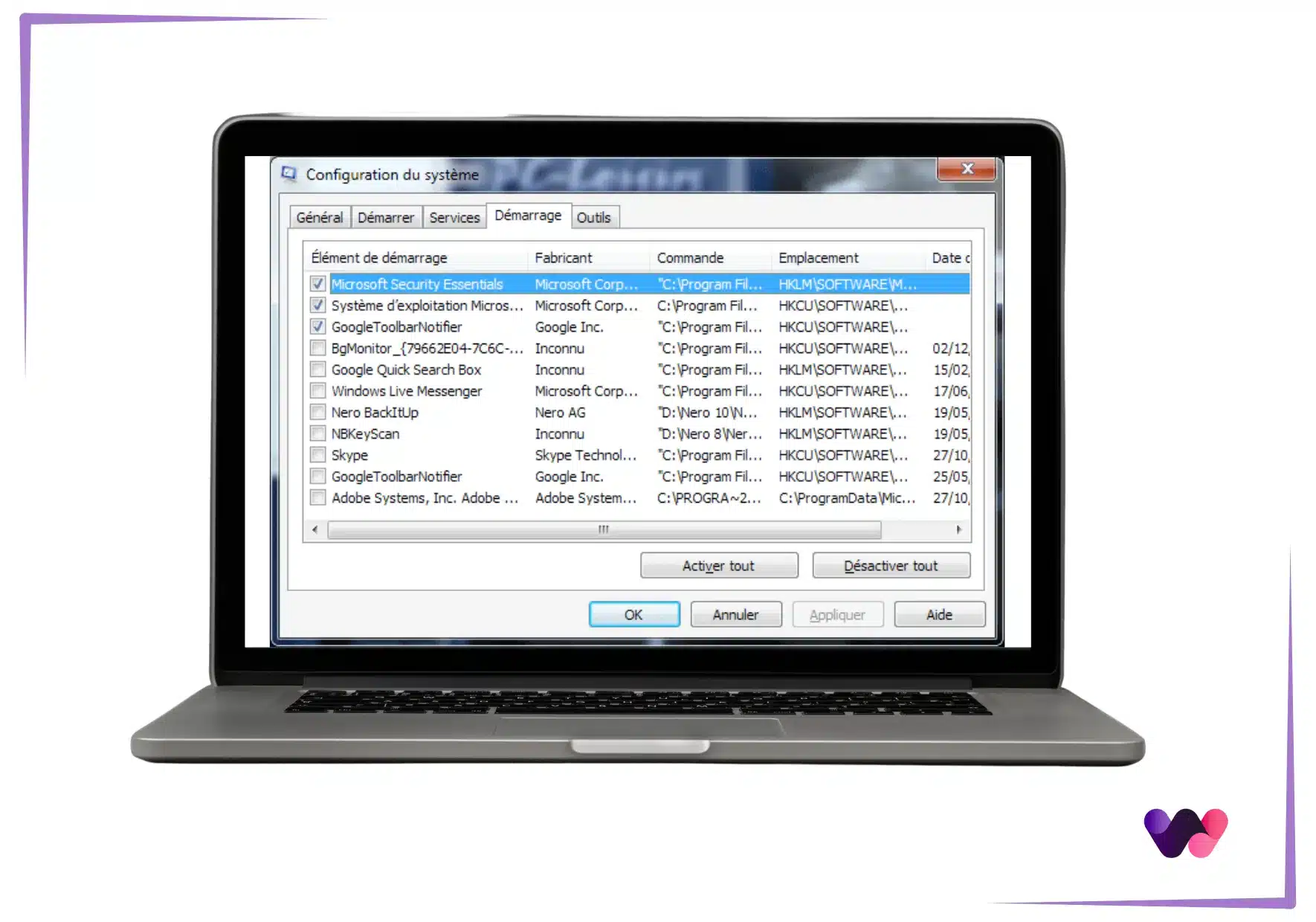 accélérer Windows 7