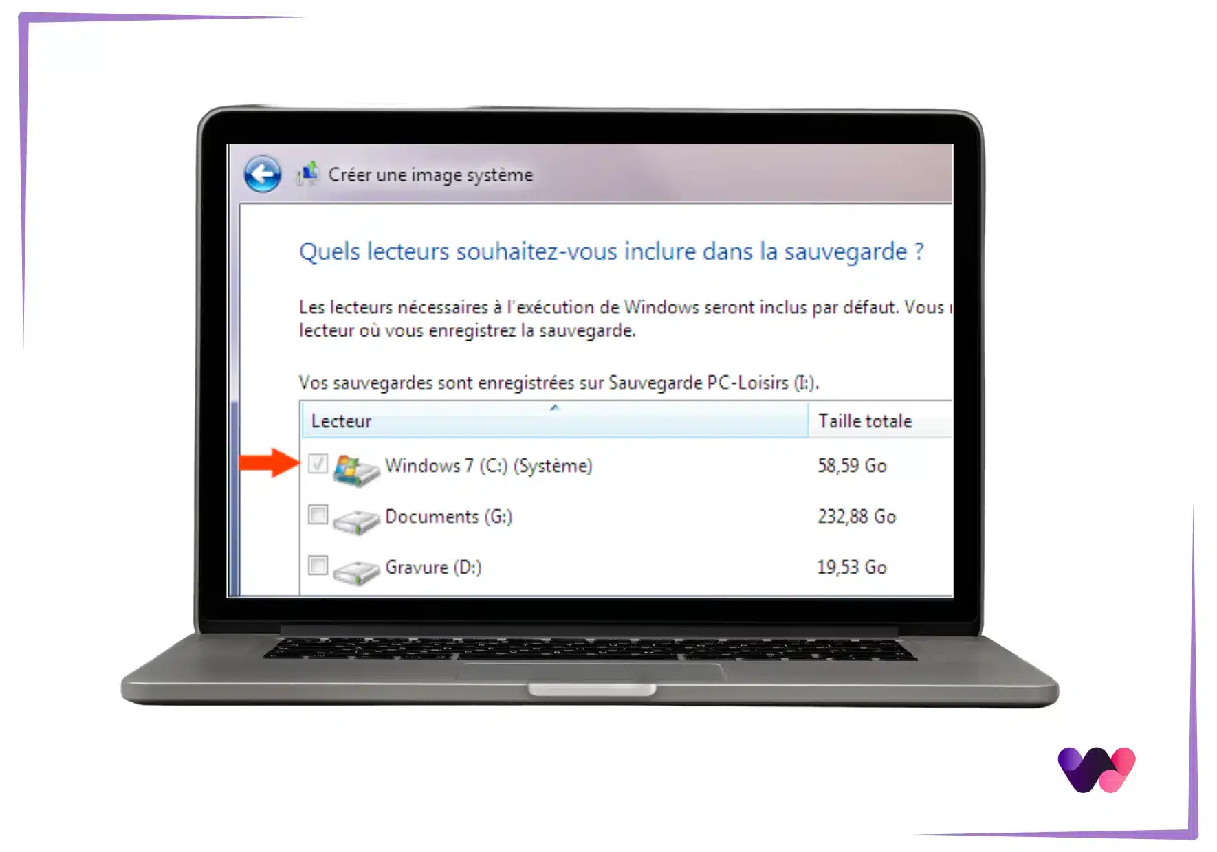disque dur sous Windows 7