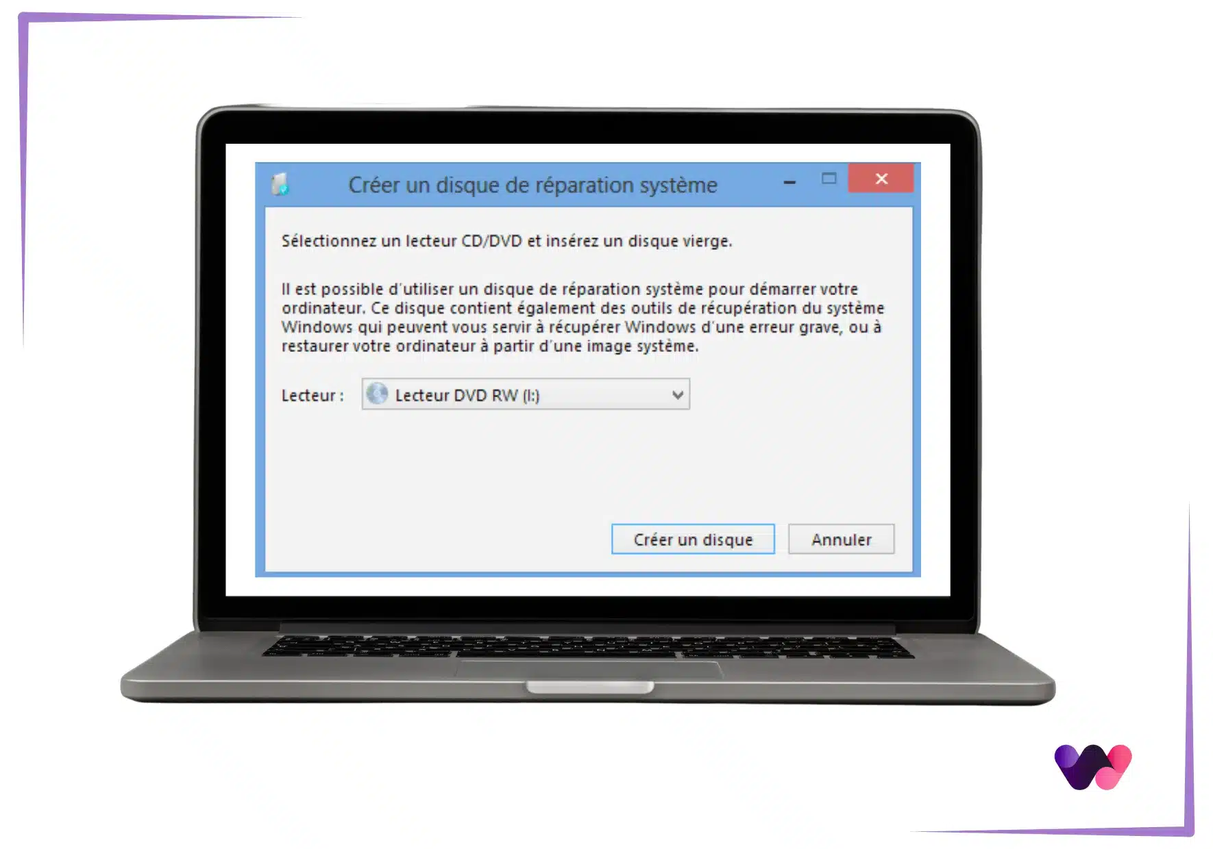réparation Windows 8
