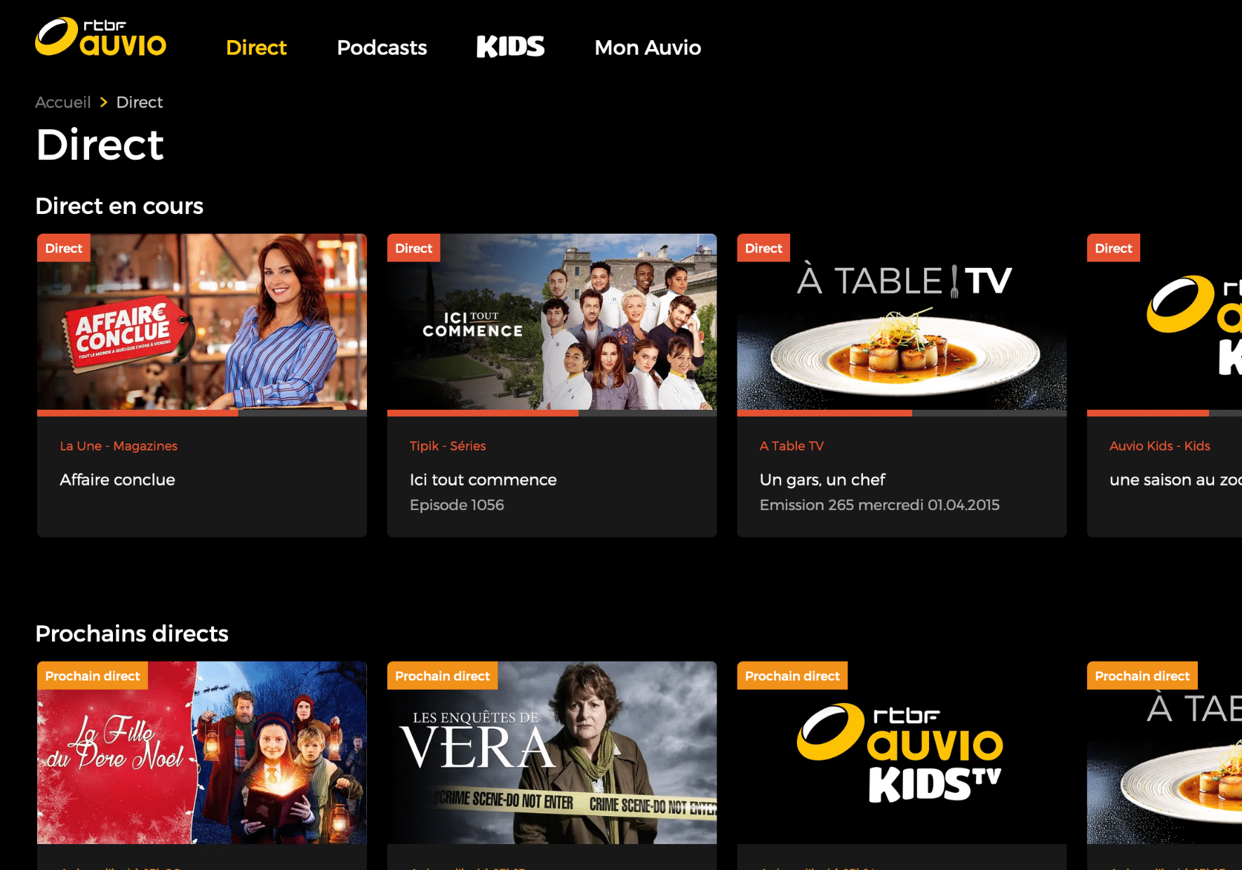 RTBF sites de streaming gratuits