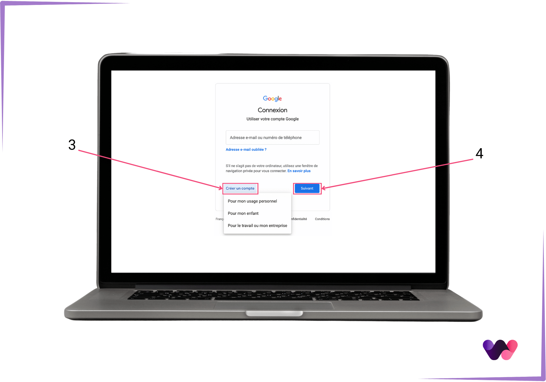 Google nouveau compte