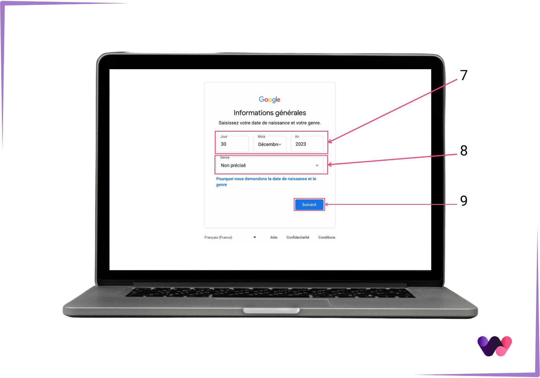 Date naissance Google