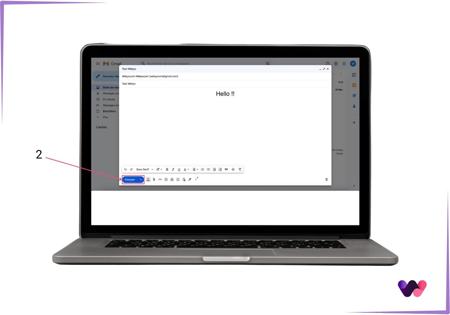 Envoyer e-mail Gmail