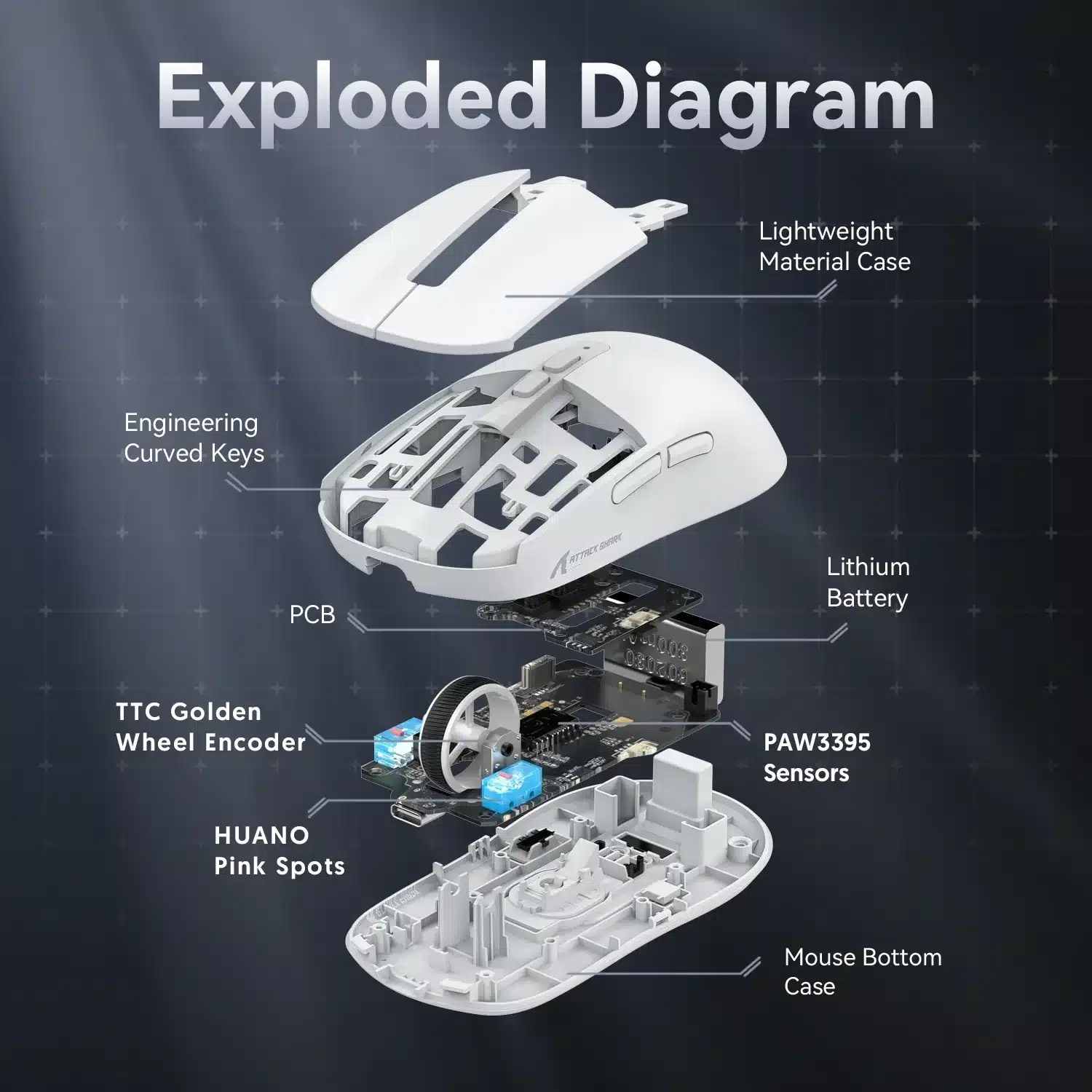 Souris Gaming Attack Shark X6 โ Image 6