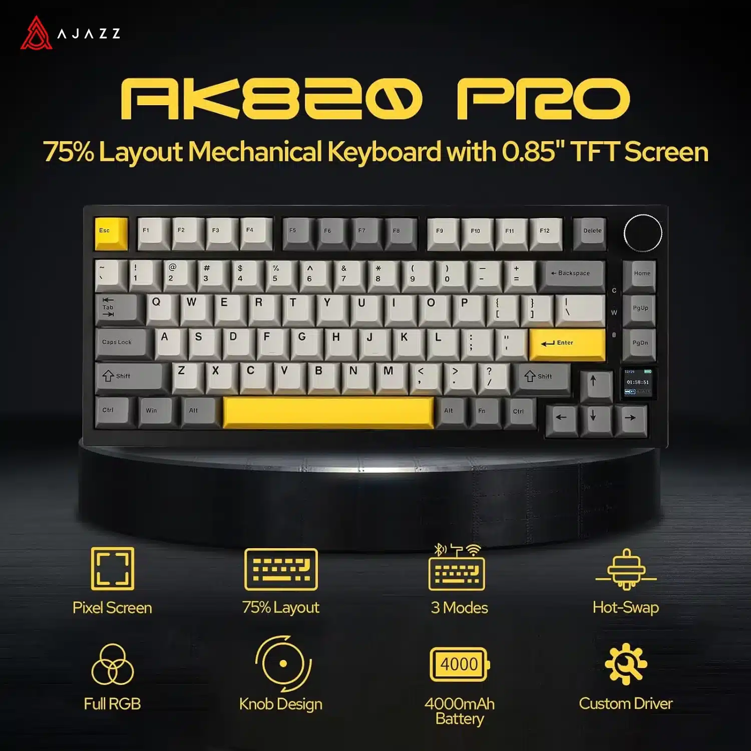 Clavier Mécanique de Jeu Ajazz AK820 / AK820 Pro